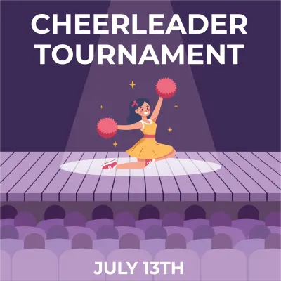 Custom Outdoor Yard Signs Multiple Sizes Cheerleader Tournament