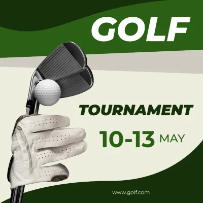 Custom Outdoor Yard Signs Multiple Sizes Golf Tournament