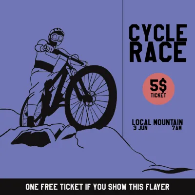 Custom Outdoor Yard Signs Multiple Sizes Cycle Race