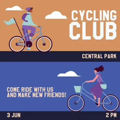 Custom Outdoor Yard Signs Multiple Sizes Cycling Club