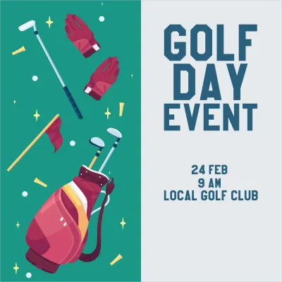 Custom Outdoor Yard Signs Multiple Sizes Golf Day