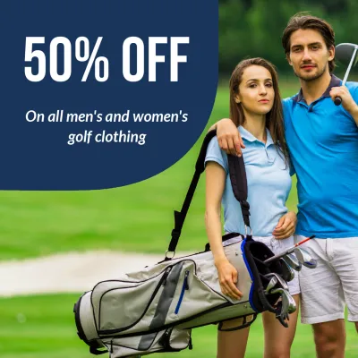 Custom Outdoor Yard Signs Multiple Sizes Golf Clothing