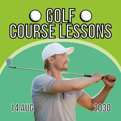 Custom Outdoor Yard Signs Multiple Sizes Golf Course Lessons