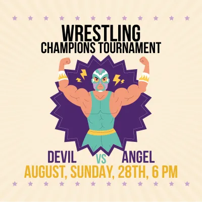 Custom Outdoor Yard Signs Multiple Sizes Wrestling Champions Tournament