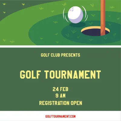 Custom Outdoor Yard Signs Multiple Sizes Golf Tournament Registration