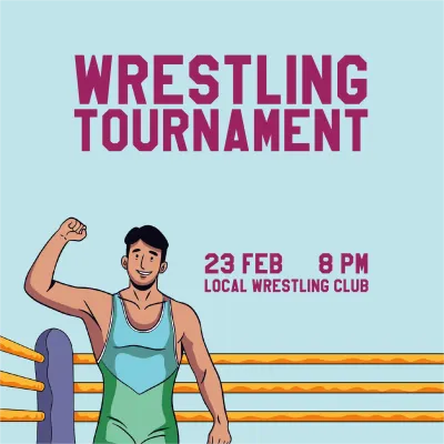 Custom Outdoor Yard Signs Multiple Sizes Wrestling Tournament Sign