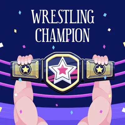 Custom Outdoor Yard Signs Multiple Sizes Wrestling Champion