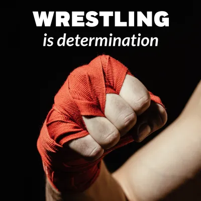 Custom Outdoor Yard Signs Multiple Sizes Wrestling is Determination