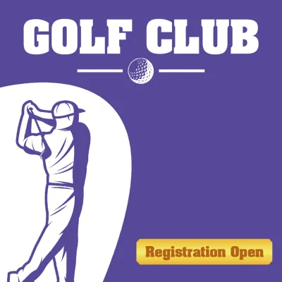 Custom Outdoor Yard SIgns Multiple Sizes Golf Club Registration