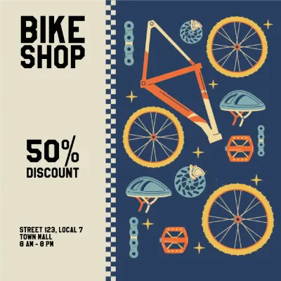Custom Outdoor Yard Signs Multiple Sizes Bicycle Store