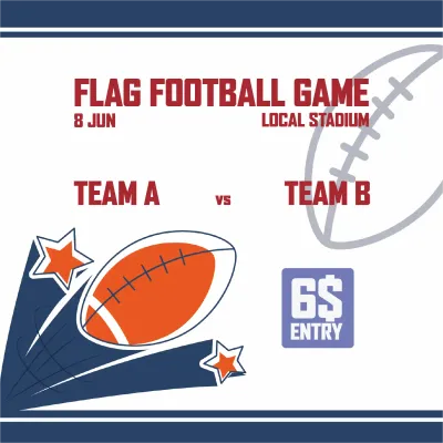 Custom Outdoor Yard Signs Multiple Sizes Local Flag Football