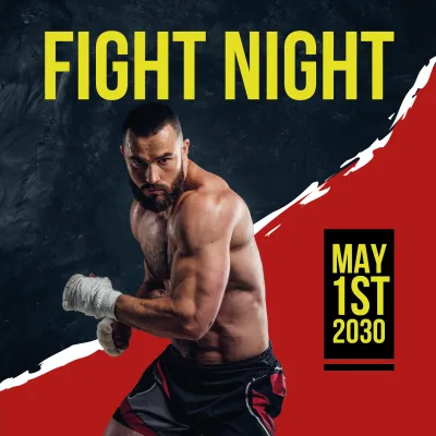 Custom Outdoor Yard Signs Multiple Sizes Wrestling Fight NIght