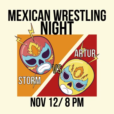 Custom Outdoor Yard Signs Multiple Sizes Mexican Wrestling Night