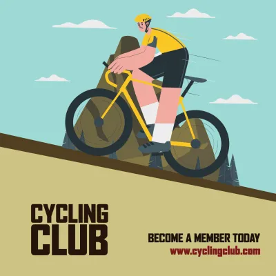 Custom Outdoor Yard Signs Multiple Sizes Biking Club