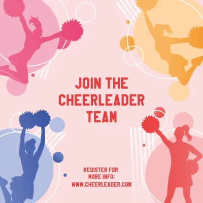Custom Outdoor Yard Signs Multiple Sizes Join Cheerleader Team