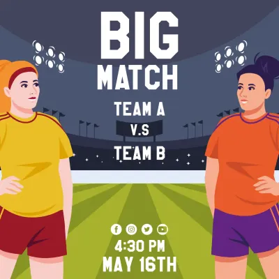 Custom Outdoor Yard Signs Multiple Sizes Flag Football Match