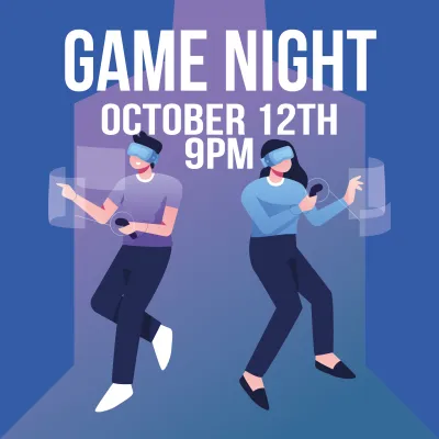 Custom Outdoor Yard Signs Multiple Sizes Esports Game Night October