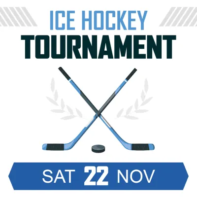Custom Outdoor Yard Signs Multiple Sizes Ice Hockey Tournament
