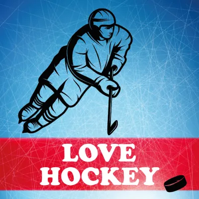Custom Outdoor Yard Signs Multiple Sizes Love Hockey