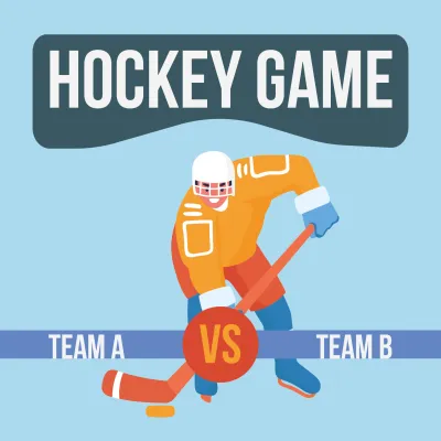 Custom Outdoor Yard Signs Multiple Sizes Hockey Game