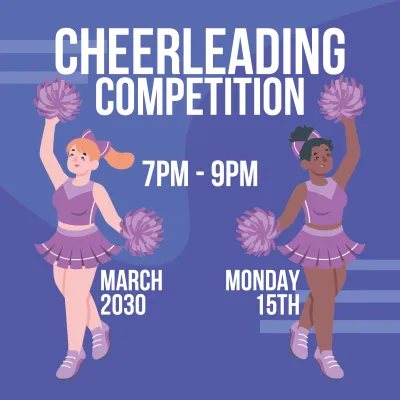 Custom Outdoor Yard Signs Multiple Sizes March Cheerleading Competition
