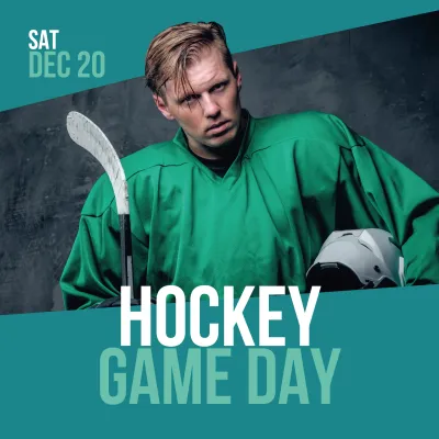 Custom Outdoor Yard Signs Multiple Sizes Hockey Game Day