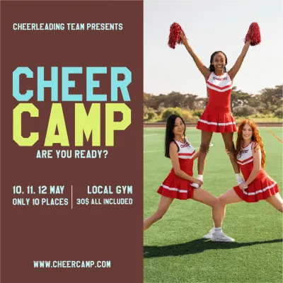 Custom Outdoor Yard Signs Multiple Sizes Cheerleading Team