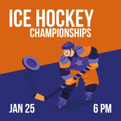 Custom Outdoor Yard Signs Multiple Sizes Ice Hockey Championships