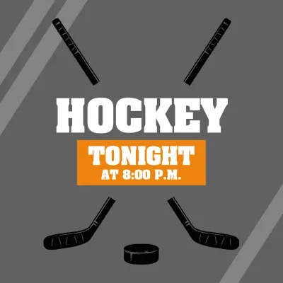 Custom Outdoor Yard Signs Multiple Sizes Hockey