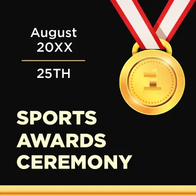 Custom Outdoor Yard Signs Multiple Sizes Sports Awards Ceremony