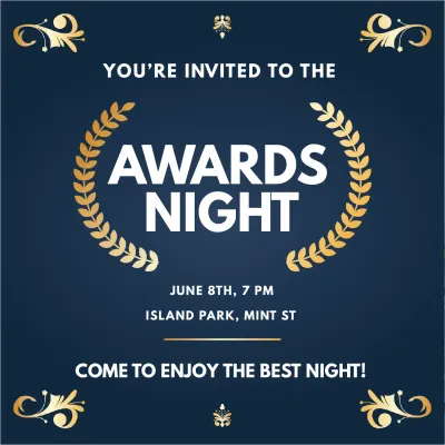 Custom Outdoor Yard Signs Multiple Sizes Awards Night