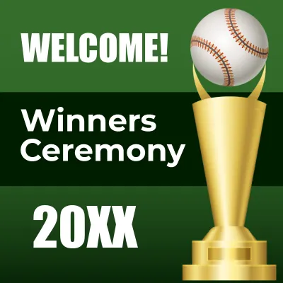 Custom Outdoor Yard Signs Multiple Sizes Winners Ceremony