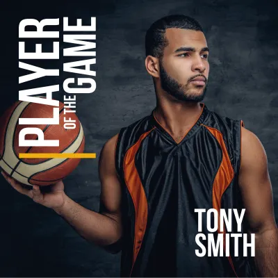 Custom Outdoor Yard Signs Multiple Sizes Basketball Player of the Game