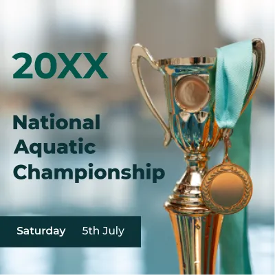 Custom Outdoor Yard Signs Multiple Sizes National Aquatic Championship