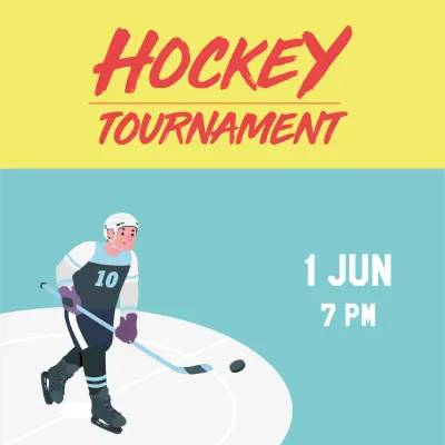 Custom Outdoor Yard Signs Multiple Sizes Hockey June Tournament