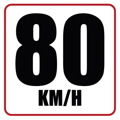 Custom Outdoor Yard Signs Multiple Sizes Speed Limit 80 KM/hr
