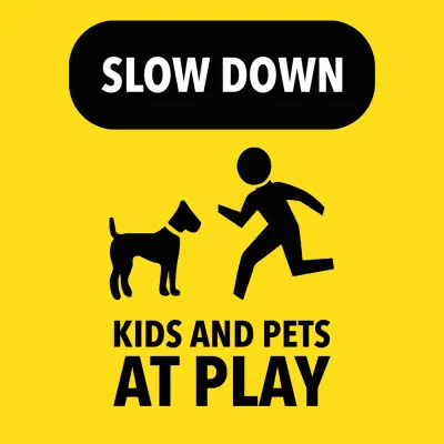 Custom Outdoor Yard Signs Multiple Sizes Slow Down