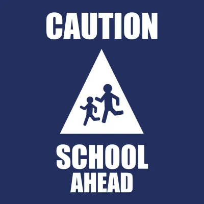 Custom Outdoor Yard Signs Multiple Sizes Caution School Ahead