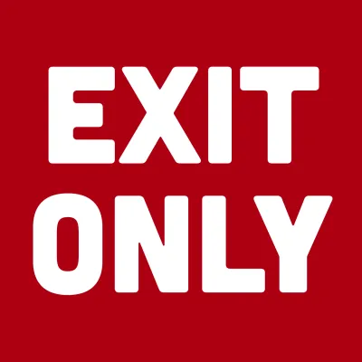 Custom Outdoor Yard Signs Multiple Sizes Exit Only Sign