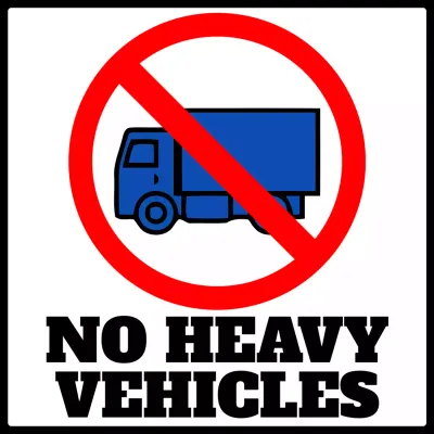 Custom Outdoor Yard Signs Multiple Sizes No Heavy Vehicles