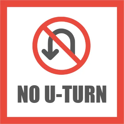 Custom Outdoor Yard Signs Multiple Sizes No U Turn