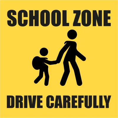 Custom Outdoor Yard Signs Multiple Sizes School Zone