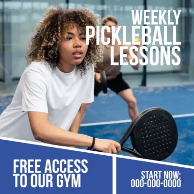 Custom Outdoor Yard Signs Multiple Sizes Weekly Pickleball Lessons