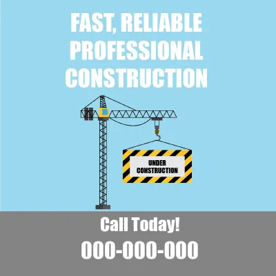 Custom Outdoor Yard Signs Multiple Sizes Fast, Reliable, Professional Construction