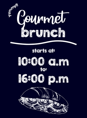 Custom A-Frames Multiple Sizes Gourmet Brunch