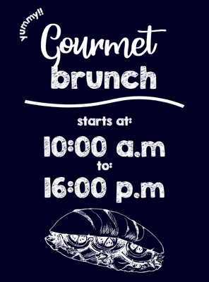 Custom A-Frames Multiple Sizes Gourmet Brunch