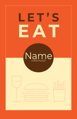 Custom A-Frames Multiple Sizes Let's Eat