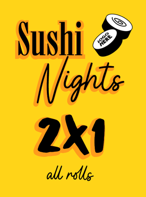 Custom A-Frames Multiple Sizes Sushi Nights