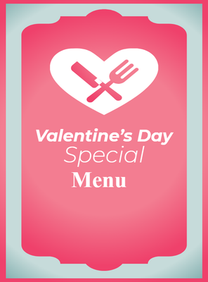 Custom A-Frames Multiple Sizes Valentine's Menu