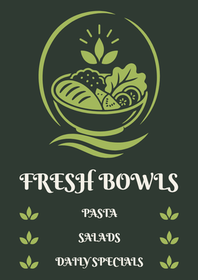Custom A-Frames Multiple Sizes Fresh Bowls